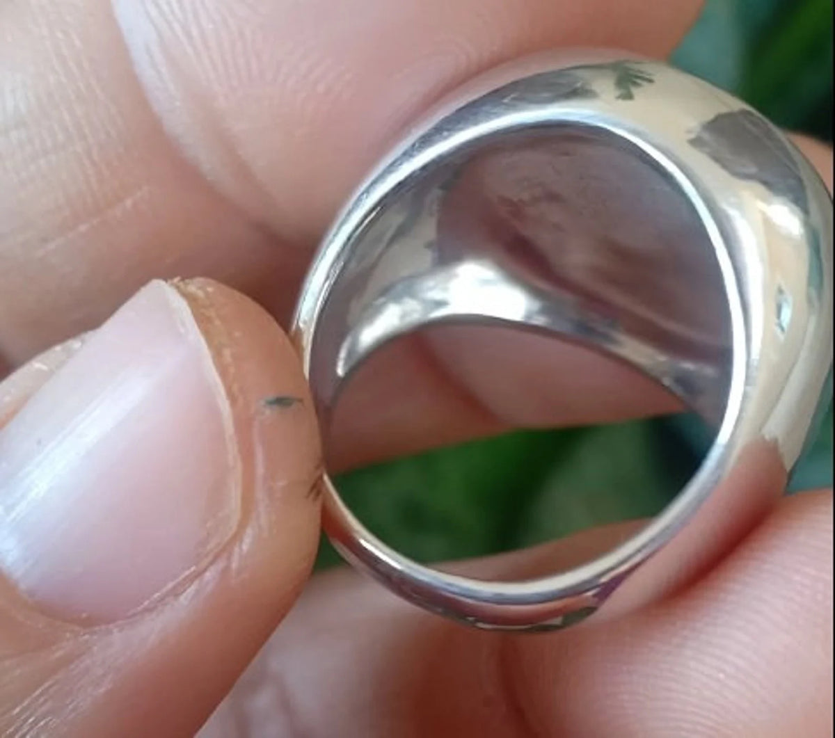 Khatam Suleiman Sterling Silver Ring: Islamic Talisman Amulet The Seal of Solomon Hexagram Sign